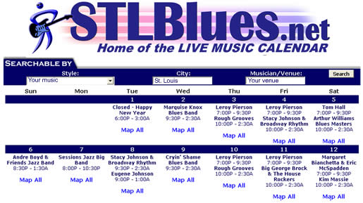 The Live Music Calendar